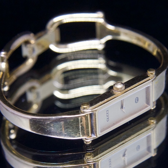Gucci Accessories - My 18kt Gold Plated Gold Face Vintage Gucci Watch